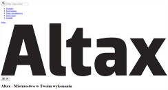 Desktop Screenshot of beta.altax.pl