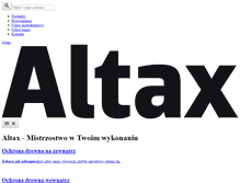 Tablet Screenshot of beta.altax.pl